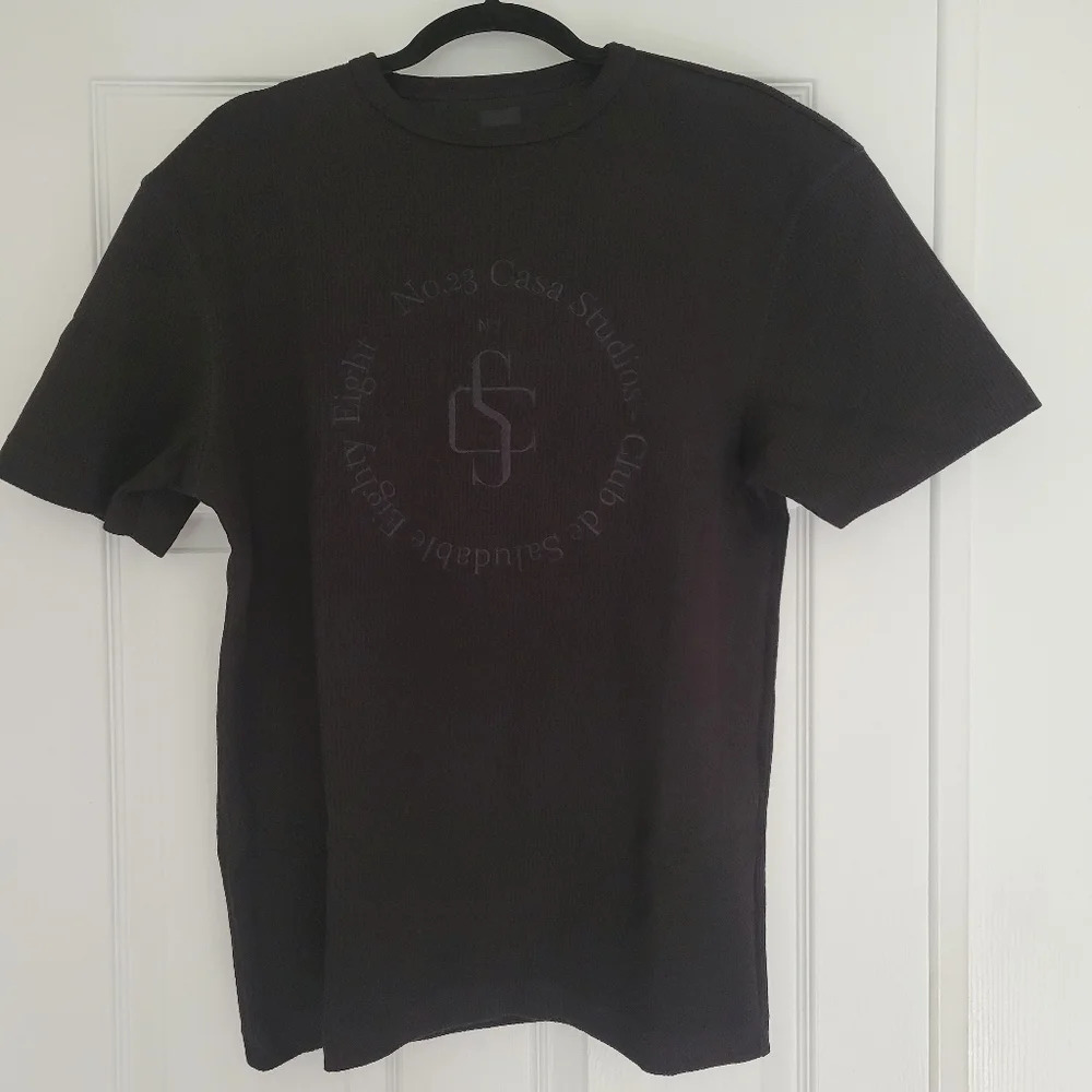 River  Island Black Muscle Fit T-SHIRT